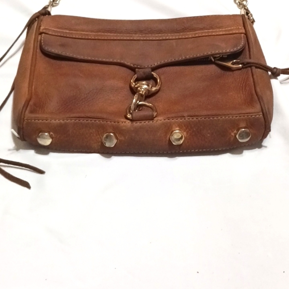 Rebecca Minkoff Brown Leather MAB Crossbody Bag - Picture 3 of 12